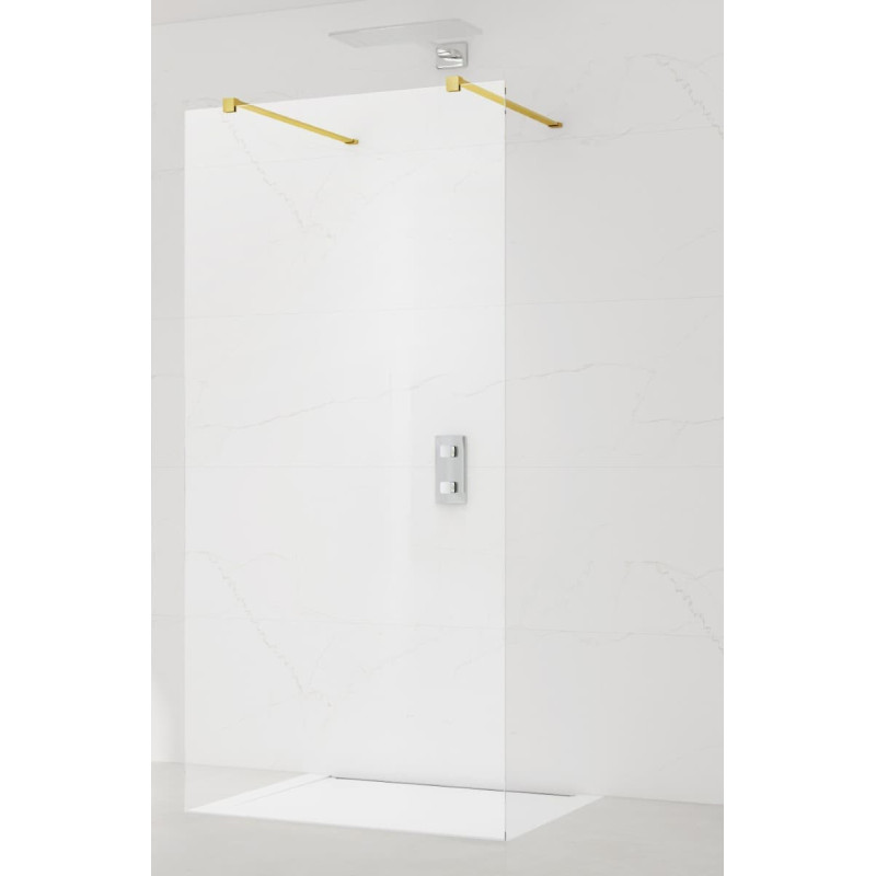 Sprchová zástěna Walk-in 90 cm SAT v barvě profilu zlatá SATBWI90ZAVZ