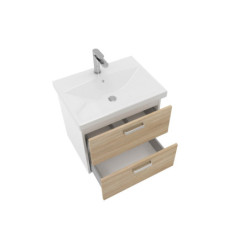 Naturel Vario skříňka s umyvadlem Brevis 60cm bílá/dub VARIO260ZBIDB