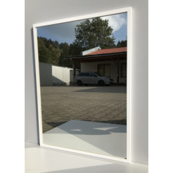 Zrcadlo Naturel Oxo v bílém rámu, 60x80 cm, ALUZ6080B