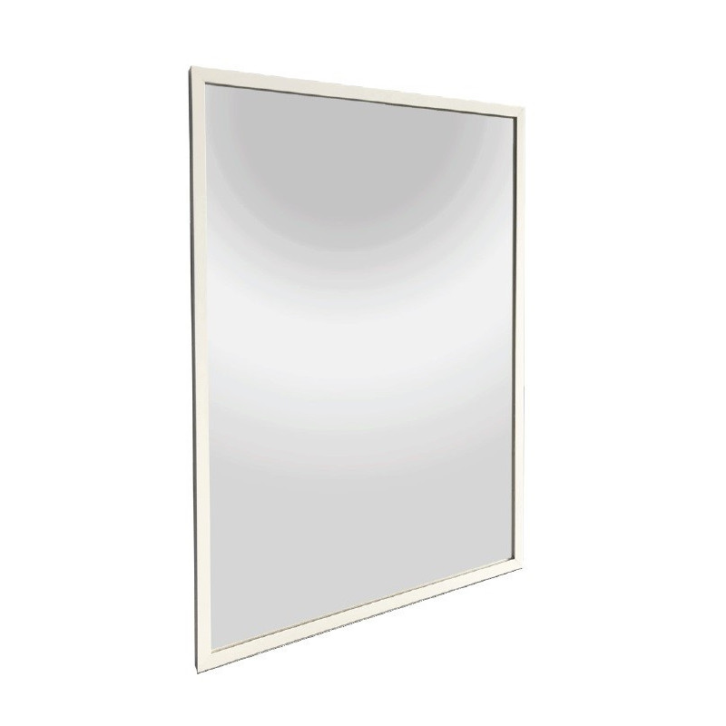 Zrcadlo Naturel Oxo v bílém rámu, 60x80 cm, ALUZ6080B