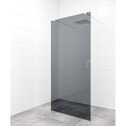 Sprchová zástěna Walk-in 140 cm SAT v barvě profilu bílá SATBWI140KSZAVB