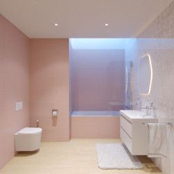 Koupelnová skříňka s umyvadlem Roca ONA 80x64,5x46 cm bílá mat ONA802ZBMP