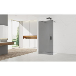 Sprchová zástěna Walk-in 80 cm SAT v barvě profilu Gun metal SATBWI80KSZAVGM
