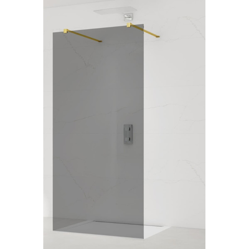 Sprchová zástěna Walk-in 100 cm SAT v barvě profilu zlatá SATBWI100KSZAVZ