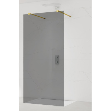 Sprchová zástěna Walk-in 100 cm SAT v barvě profilu zlatá SATBWI100KSZAVZ