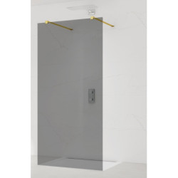Sprchová zástěna Walk-in 80 cm SAT v barvě profilu zlatá SATBWI80KSZAVZ