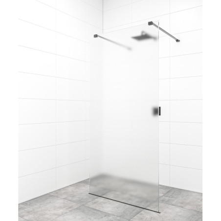 Sprchová zástěna Walk-in 100 cm SAT v barvě profilu černá SATBWI100MSZAVC