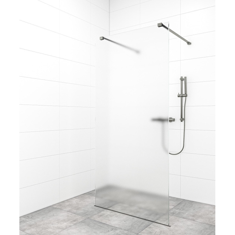 Sprchová zástěna Walk-in 100 cm SAT v barvě profilu Gun metal SATBWI100MSZAVGM