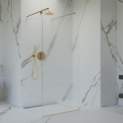 Sprchová zástěna Walk-in 80 cm SAT v barvě profilu zlatá SATBWI80MSZAVZ