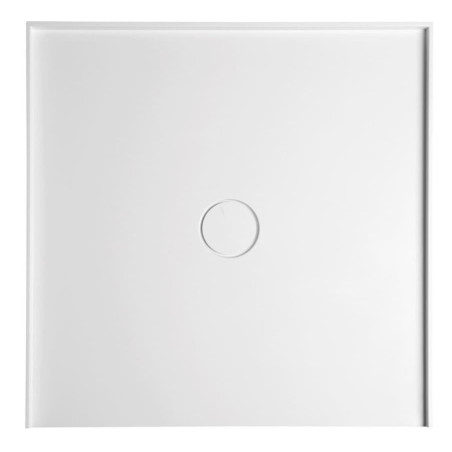 MIRAI sprchová vanička z litého mramoru do niky, 80x80x1,8cm, bílá Polysan 73182ATYP