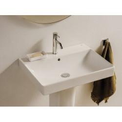 Umyvadlo Roca ONA 55x46 cm otvor pro baterii uprostřed A327685000