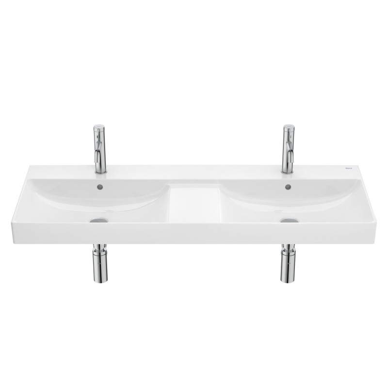 Dvojumyvadlo Roca ONA 120x46 cm otvor pro baterii uprostřed A32768B000
