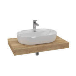 Koupelnová sestava SAT s deskou pod umyvadlo Dolce 80x8x50 cm dub halifax KSETDO1
