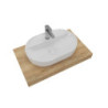 Koupelnová sestava SAT s deskou pod umyvadlo Dolce 80x8x50 cm dub halifax KSETDO1