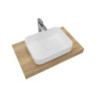 Koupelnová sestava SAT s deskou pod umyvadlo Dolce 80x8x50 cm dub halifax KSETDO5