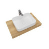 Koupelnová sestava Siko s deskou pod umyvadlo Dolce 80x8x50 cm dub halifax KSETDO6