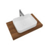 Koupelnová sestava SAT s deskou pod umyvadlo Dolce 80x8x50 cm dub charleston KSETDO7
