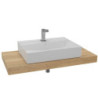 Koupelnová sestava SAT s deskou pod umyvadlo Dolce 100x8x50 cm dub halifax KSETDO11