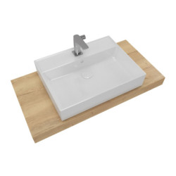 Koupelnová sestava SAT s deskou pod umyvadlo Dolce 100x8x50 cm dub halifax KSETDO11