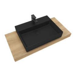 Koupelnová sestava Siko s deskou pod umyvadlo Dolce 100x8x50 cm dub halifax KSETDO16