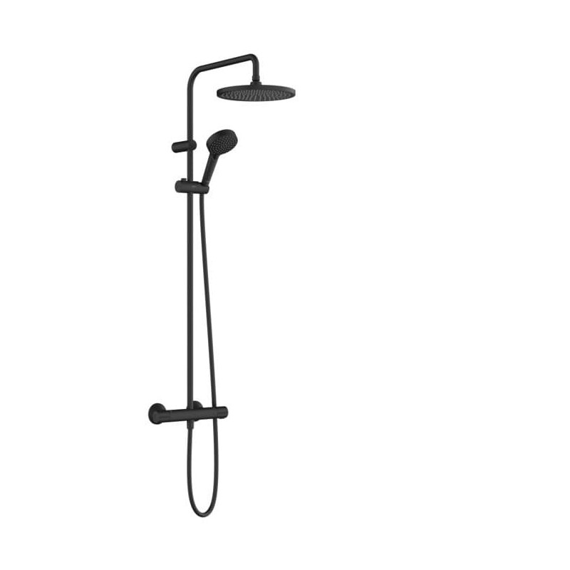 Sprchový systém Hansgrohe Vernis Blend na stěnu s termostatickou baterií matná černá 26426670