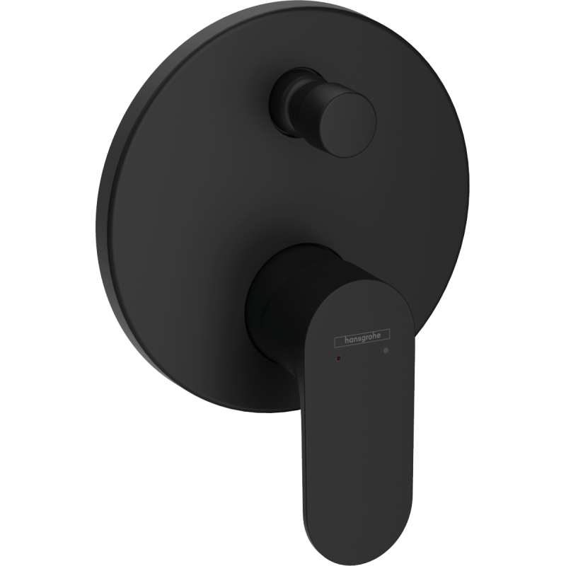 Sprchová a vanová baterie Hansgrohe Rebris S bez podomítkového tělesa matná černá 72467670