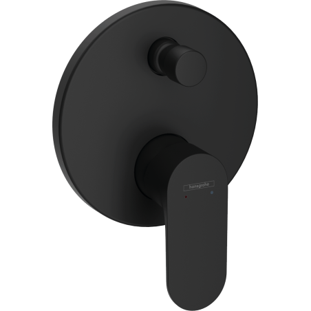 Sprchová a vanová baterie Hansgrohe Rebris S bez podomítkového tělesa matná černá 72467670