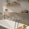 Sprchová a vanová baterie Hansgrohe Rebris E bez podomítkového tělesa chrom 72468000