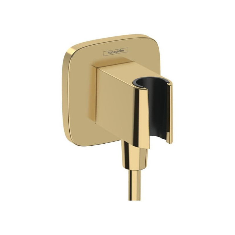 Podomítkový vývod Hansgrohe FixFit Q na stěnu leštěný vzhled zlata 26887990