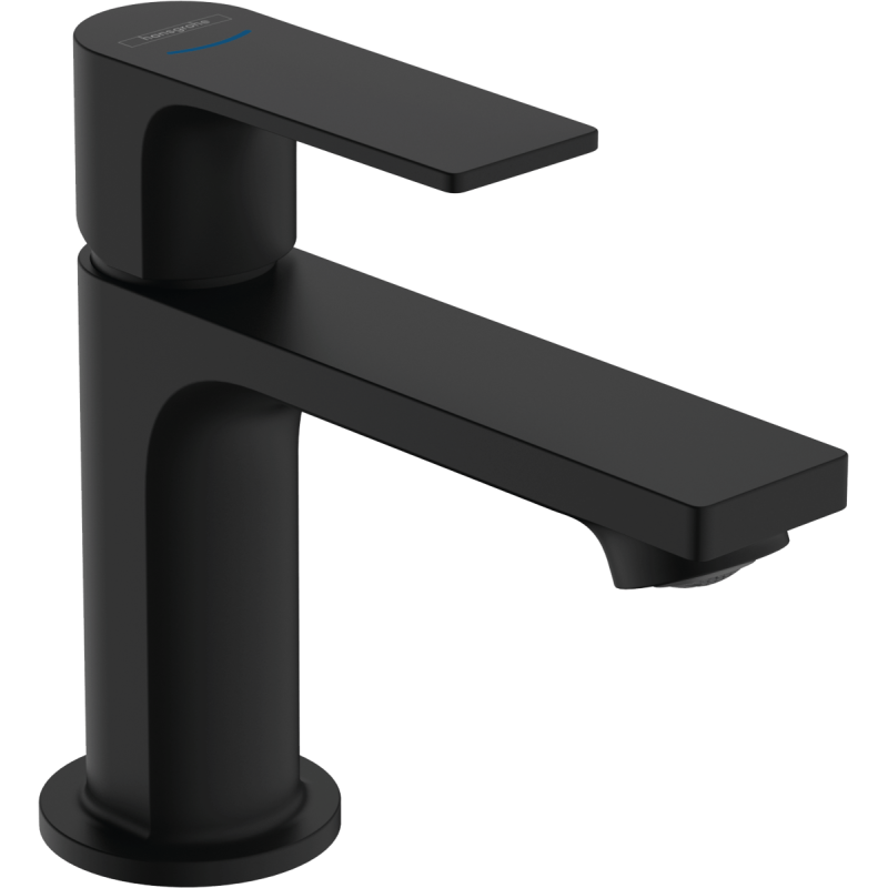 Ventil umyvadlový Hansgrohe Rebris E bez výpusti matná černá 72506670