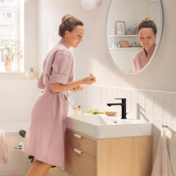 Umyvadlová baterie Hansgrohe Rebris S s výpustí matná černá 72517670