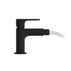 Bidetová baterie Hansgrohe Rebris E s výpustí matná černá 72211670