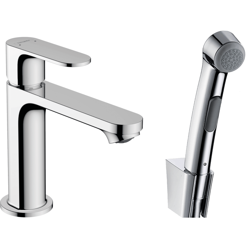 Umyvadlová baterie Hansgrohe Rebris S s bidetovou sprškou chrom 72215000