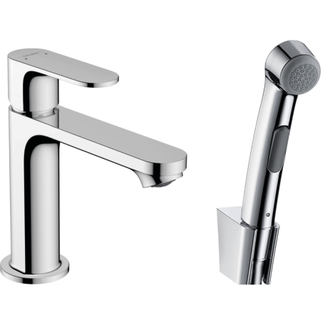 Umyvadlová baterie Hansgrohe Rebris S s bidetovou sprškou chrom 72215000