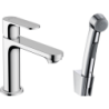 Umyvadlová baterie Hansgrohe Rebris S s bidetovou sprškou chrom 72215000