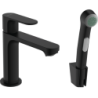 Umyvadlová baterie Hansgrohe Rebris S s bidetovou sprškou matná černá 72215670