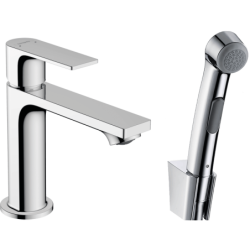 Umyvadlová baterie Hansgrohe Rebris E s bidetovou sprškou chrom 72216000