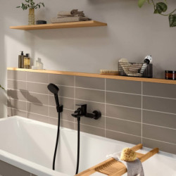 Vanová baterie Hansgrohe Rebris E bez sprchového setu 150 mm matná černá 72450670