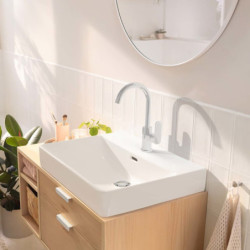 Vysoká umyvadlová baterie Hansgrohe Rebris S s výpustí chrom 72536000