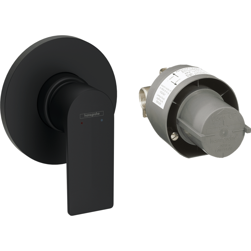 Sprchová baterie Hansgrohe Rebris E včetně podomítkového tělesa matná černá 72658670