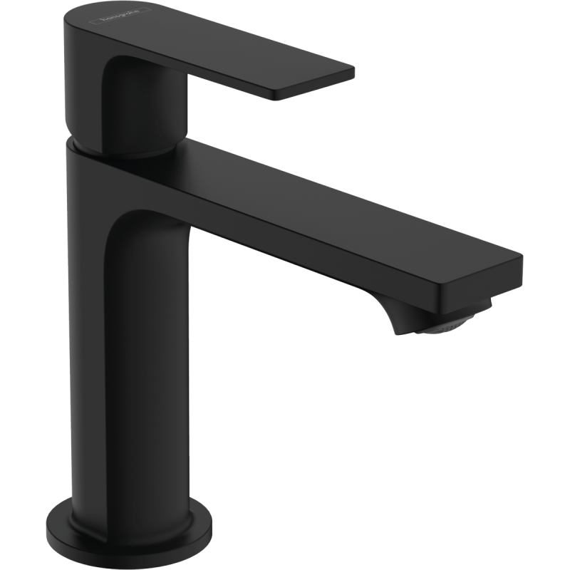 Umyvadlová baterie Hansgrohe Rebris E s výpustí matná černá 72557670