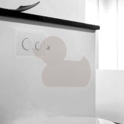 Ovládací tlačítko Tece Loop sklo bílá mat 9240659