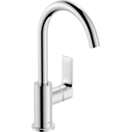 Vysoká umyvadlová baterie Hansgrohe Rebris E s výpustí chrom 72576000