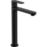 Vysoká umyvadlová baterie Hansgrohe Rebris S s výpustí matná černá 72590670
