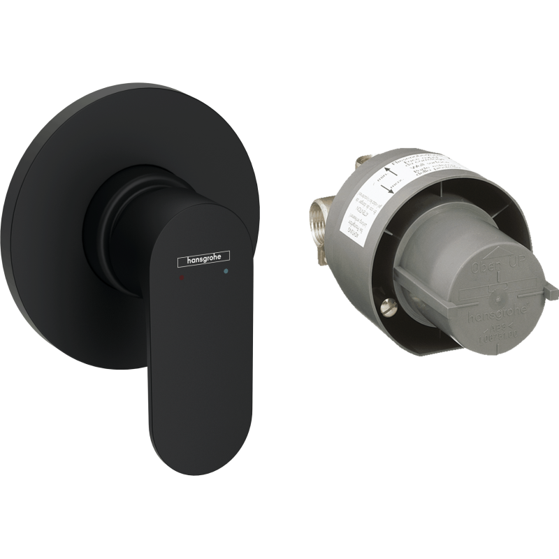 Sprchová baterie Hansgrohe Rebris S včetně podomítkového tělesa matná černá 72648670