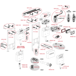 Nádržka do lehké stěny k WC SAT, ECO 2L SATAMSKECO
