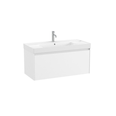 Koupelnová skříňka s umyvadlem Roca ONA 100x50,5x46 cm bílá mat ONA1001ZBM