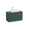 Koupelnová skříňka pod umyvadlo Roca ONA 99,4x58,3x45,7 cm zelená mat ONADESK1002ZZM