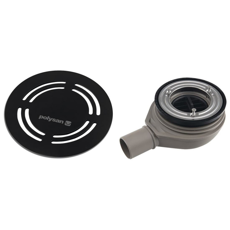 Vaničkový sifon Polysan 90 mm krytka černá 17781