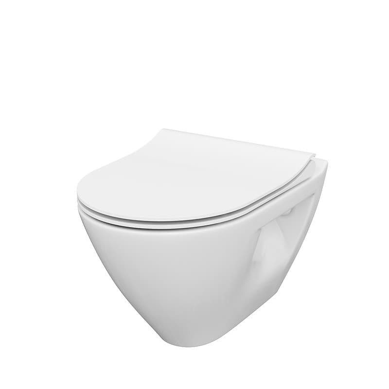 Wc s prkénkem softclose závěsné Cersanit Mille zadní odpad S701-454